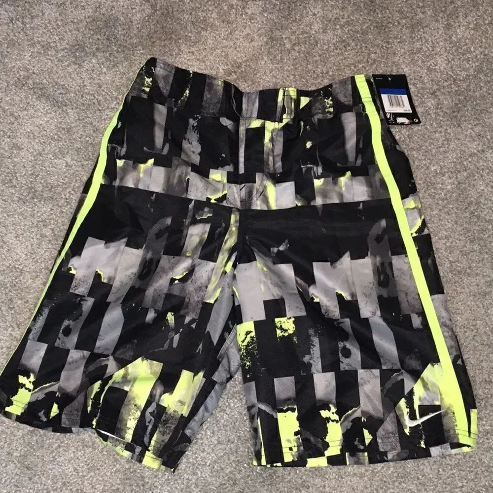 New $38 Boys lined swim trunk board swimming pool ocean beach shorts XL youth